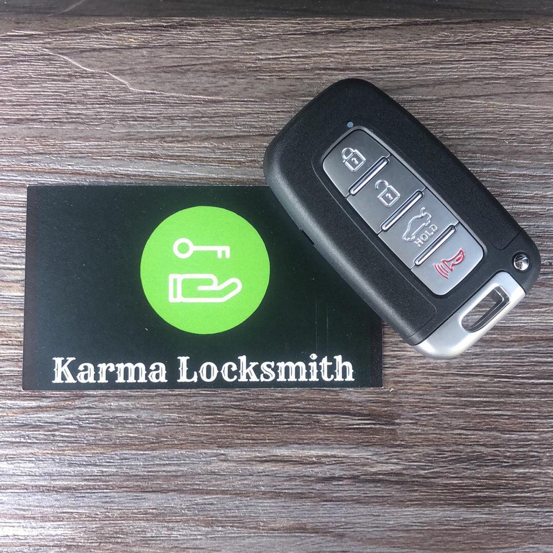 Car Key with Karma Locksmith Card